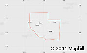 Silver Style Map of ZIP code 73945, single color outside