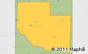 Savanna Style Simple Map of ZIP code 73945