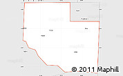 Silver Style Simple Map of ZIP code 73945