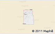 Classic Style 3D Map of ZIP code 73946, single color outside
