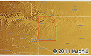 Physical 3D Map of ZIP code 73946