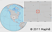 Gray Location Map of ZIP code 73946