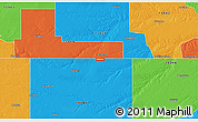 Political 3D Map of ZIP code 73949