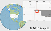 Savanna Style Location Map of ZIP code 73949, highlighted country, highlighted state
