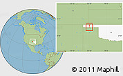 Savanna Style Location Map of ZIP code 73949, highlighted state