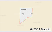 Classic Style 3D Map of ZIP code 73950, single color outside