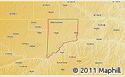 Physical 3D Map of ZIP code 73950