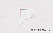 Silver Style 3D Map of ZIP code 73950, single color outside