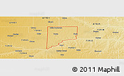 Physical Panoramic Map of ZIP code 73950