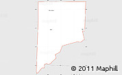 Silver Style Simple Map of ZIP code 73950