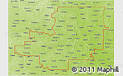 Physical 3D Map of ZIP codes starting with 740
