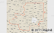 Classic Style Map of ZIP codes starting with 740