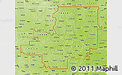 Physical Map of ZIP codes starting with 740