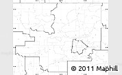 Blank Simple Map of ZIP codes starting with 740, no labels