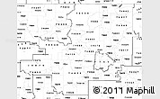Blank Simple Map of ZIP codes starting with 740