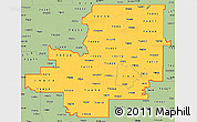 Savanna Style Simple Map of ZIP codes starting with 740