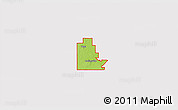 Physical 3D Map of ZIP code 74021, cropped outside