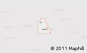Silver Style 3D Map of ZIP code 74021, single color outside