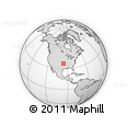 Outline Map of ZIP Code 74021