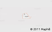 Silver Style Panoramic Map of ZIP code 74021, single color outside