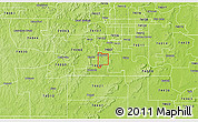 Physical 3D Map of ZIP code 74033