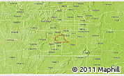 Physical 3D Map of ZIP code 74037