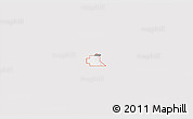 Silver Style 3D Map of ZIP code 74037, single color outside