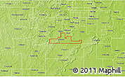 Physical 3D Map of ZIP code 74047