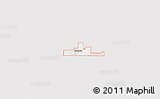 Silver Style 3D Map of ZIP code 74047, single color outside