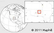 Blank Location Map of ZIP code 74047, highlighted county