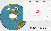 Satellite Location Map of ZIP code 74047, highlighted country, highlighted county