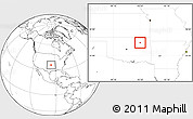 Blank Location Map of ZIP code 74055