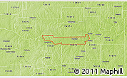 Physical 3D Map of ZIP code 74059