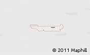 Silver Style 3D Map of ZIP code 74059, single color outside