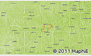 Physical 3D Map of ZIP code 74062