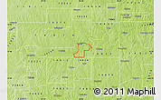Physical Map of ZIP code 74062