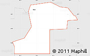 Silver Style Simple Map of ZIP code 74062