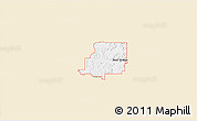 Classic Style 3D Map of ZIP code 74063, single color outside