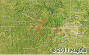 Satellite 3D Map of ZIP code 74063