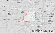 Silver Style 3D Map of ZIP code 74063