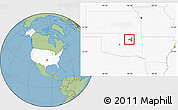Savanna Style Location Map of ZIP code 74063, highlighted country, highlighted county
