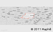 Silver Style Panoramic Map of ZIP code 74063