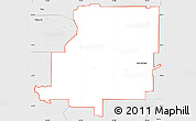 Silver Style Simple Map of ZIP code 74063