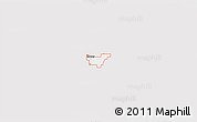 Silver Style 3D Map of ZIP code 74073, single color outside