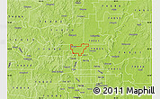 Physical Map of ZIP code 74073