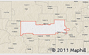 Classic Style 3D Map of ZIP code 74074
