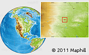 Physical Location Map of ZIP code 74074