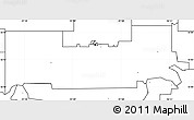 Blank Simple Map of ZIP code 74074, no labels