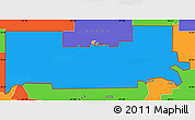 Political Simple Map of ZIP code 74074