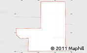 Silver Style Simple Map of ZIP code 74077